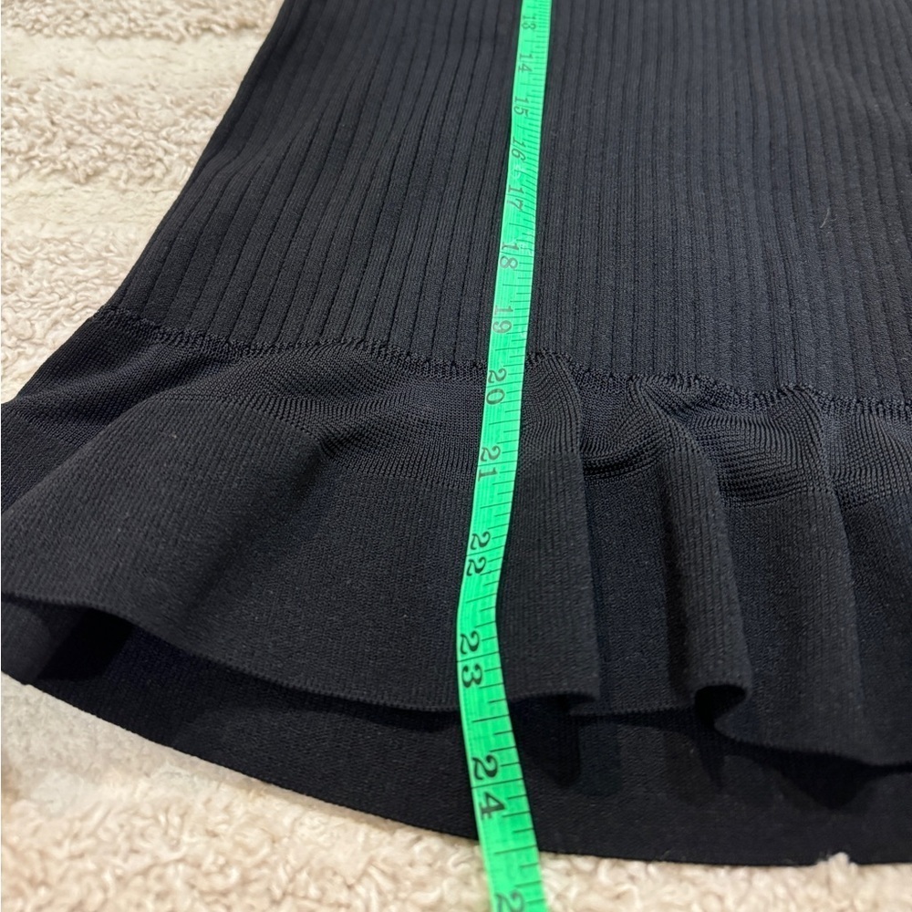 Diane Von Furstenberg blouse tank top ruffles ribbed sweater knit sleeveless - Picture 8 of 8